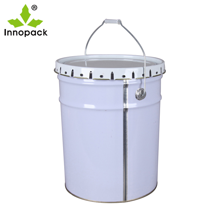 Hot sale 20L metal paint bucket with flower lid with printing - Innopack