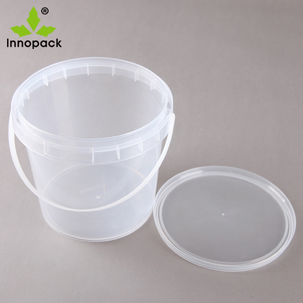 plastic clear bucket